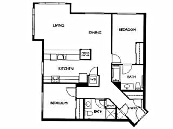 LaVie at Queen Anne Seattle, WA 2 bedroom 2 bath