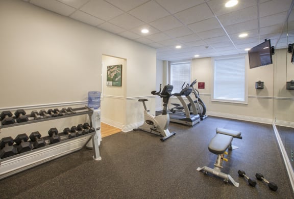 Fitness Center With Modern Equipment at Willett Apartments, Albany, NY, 12210