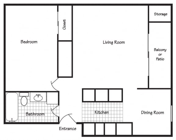 Richland, WA Maple Ridge 1 bedroom 1 bath