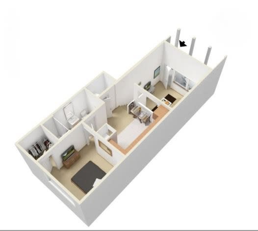 Hawthorne Floorplan at Russellville Commons, Portland, OR, 97216