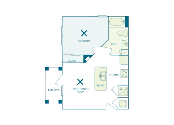 Nona Park Village - A - Anise - 1 bedroom - 1 bath