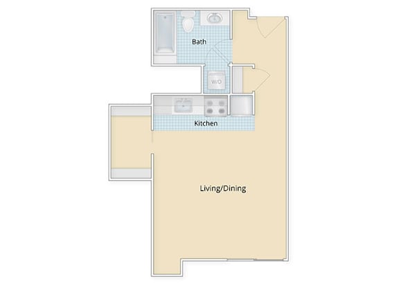 Studio apartments at Residences at Rio in Gaithersburg
