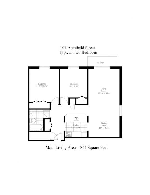 101 Archibald Two Bedroom A Image