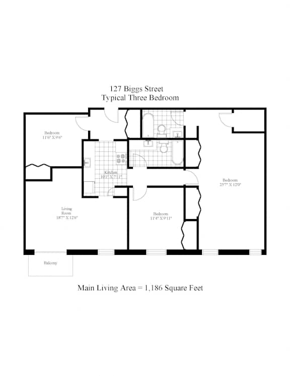 127 Biggs Street Three Bedroom + Balcony Image