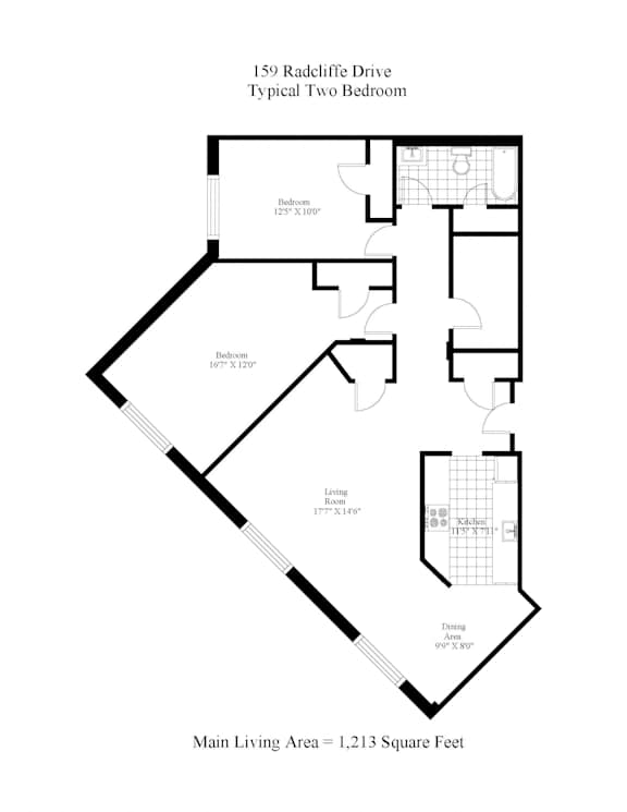 Floor Plan Two Bedroom