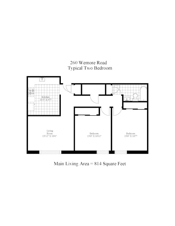 260 Wetmore Two Bedroom Image
