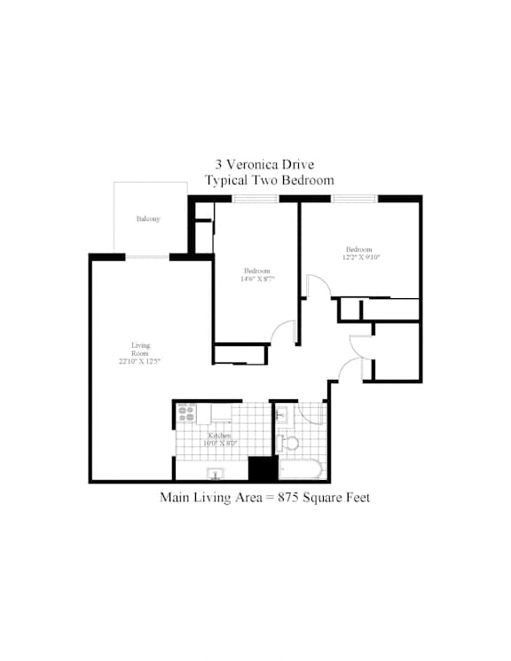 Floor Plan Two Bedroom