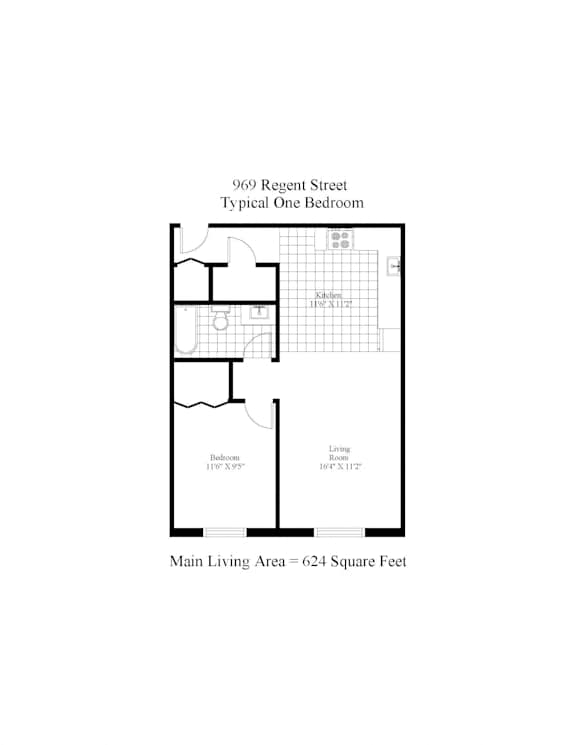 969 Regent One Bedroom Image