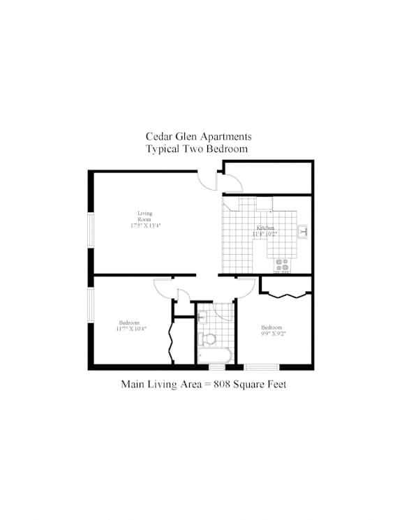Cedar Glen Two Bedroom A Image