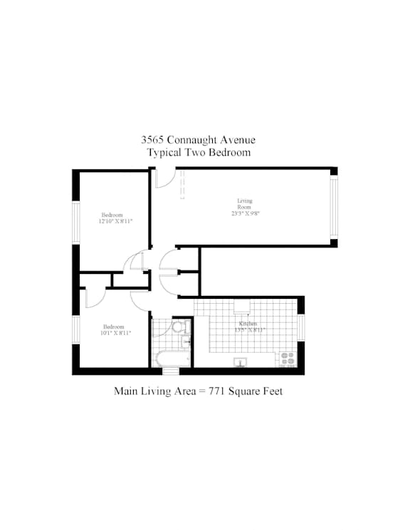 Floor Plan Two Bedroom