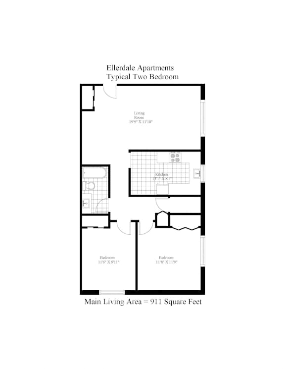Ellerdale Two Bedroom A Image
