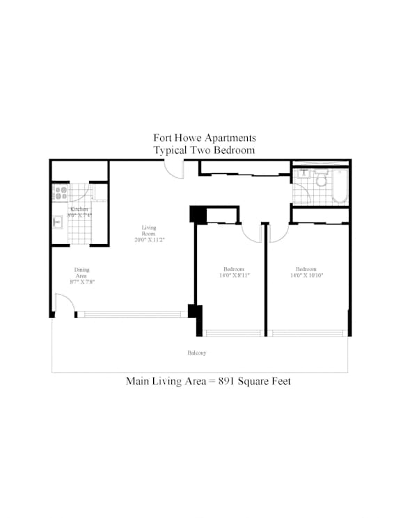 Fort Howe Two Bedroom Image