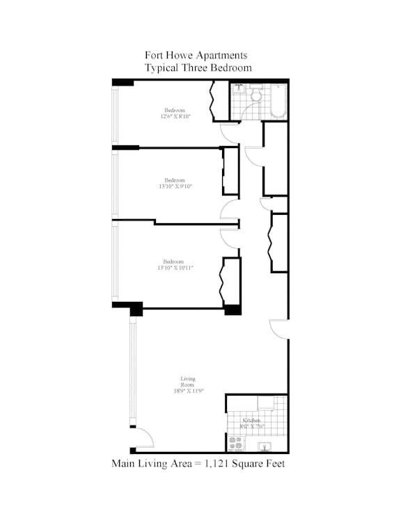 Fort Howe Three Bedroom Image