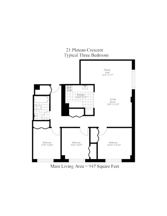 Floor Plan Three Bedroom
