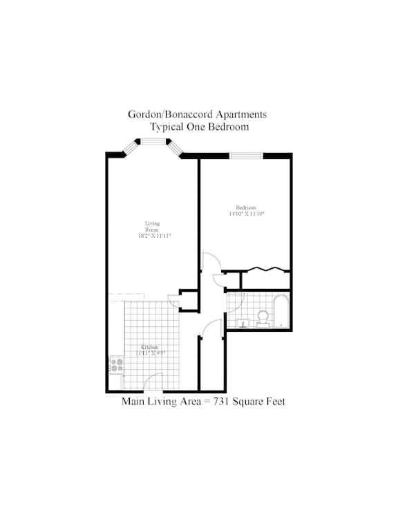 Gordon/Bonaccord One Bedroom Image