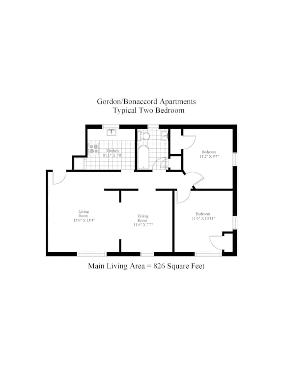 Gordon/Bonaccord Two Bedroom B Image