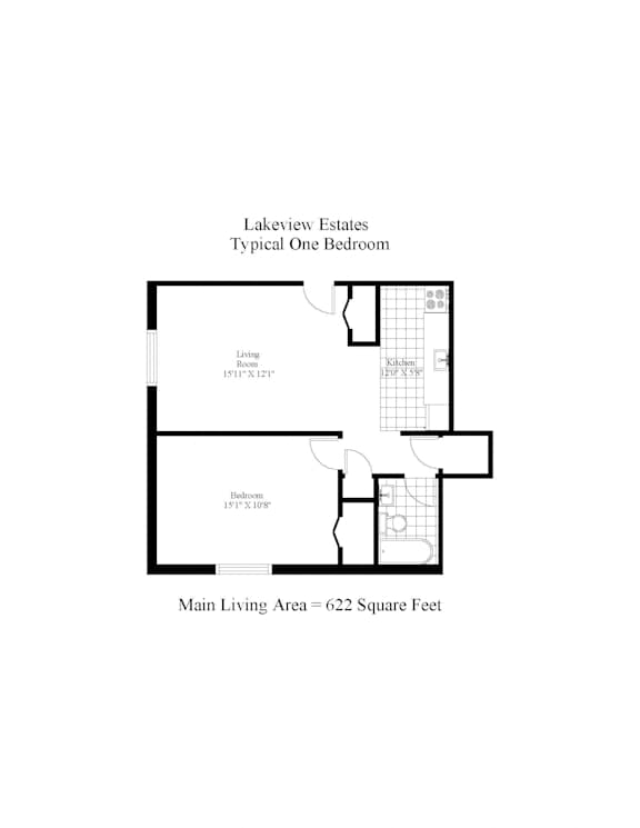 Lakeview Estates One Bedroom Image