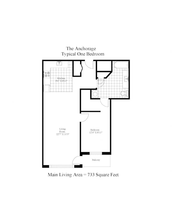 The Anchorage One Bedroom C Image