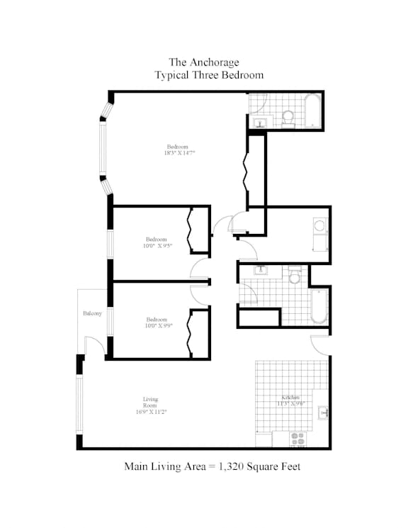 The Anchorage Three Bedroom Image