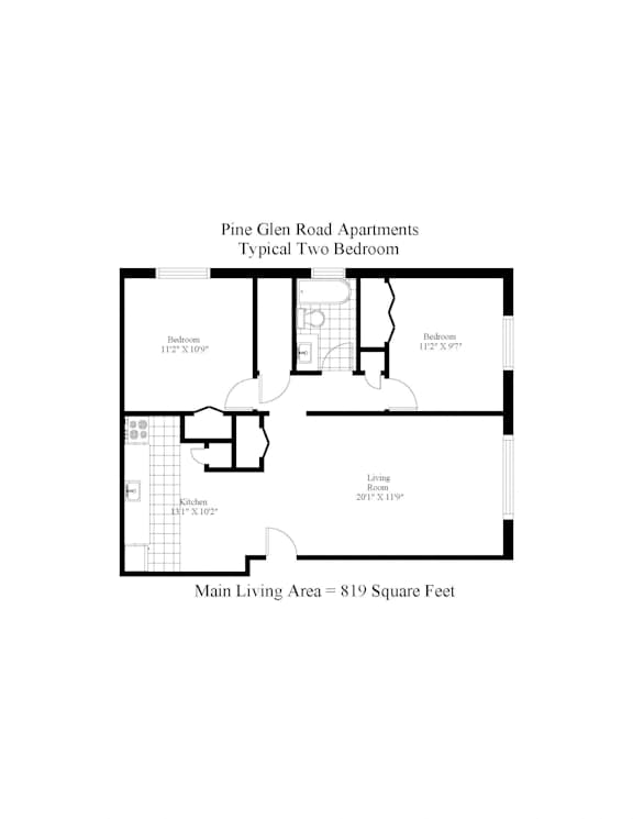 Pine Glen Two Bedroom A Image