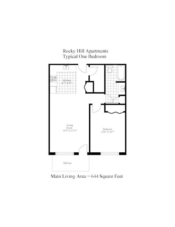 Rocky Hill One Bedroom Image