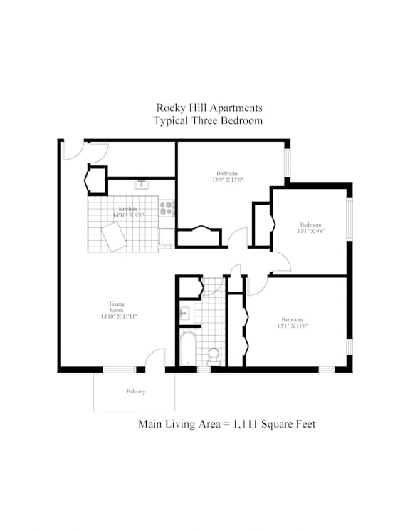 Rocky Hill Three Bedroom Image