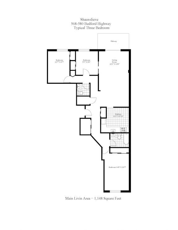 Shaunslieve Three Bedroom Floor Plan