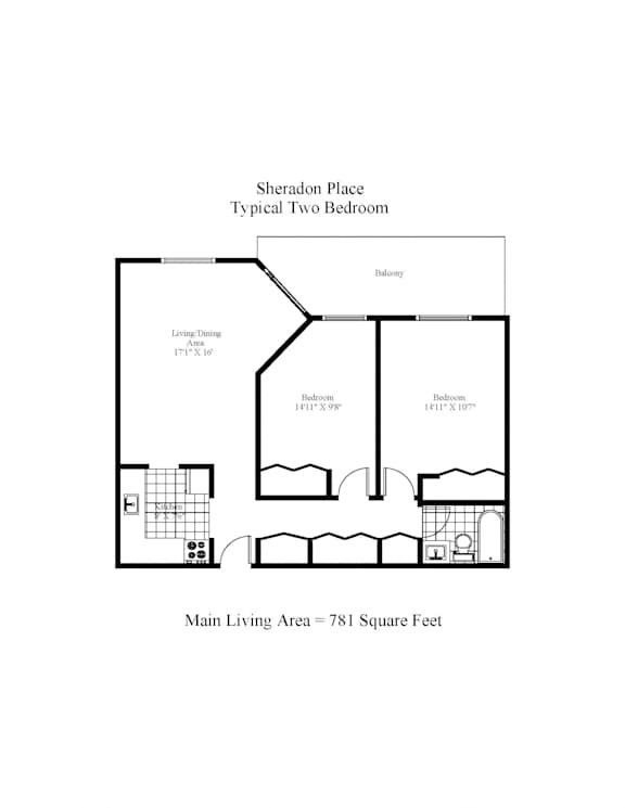 Floor Plan Two Bedroom