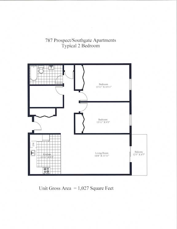 Southgate Apartments Two Bedroom + Balcony Image