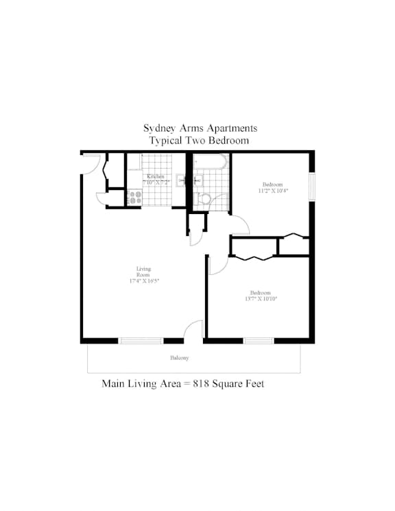 Sydney Arms Two Bedroom Image