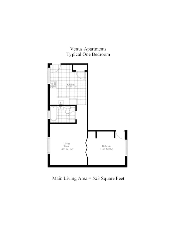 Venus Apartments One Bedroom Image
