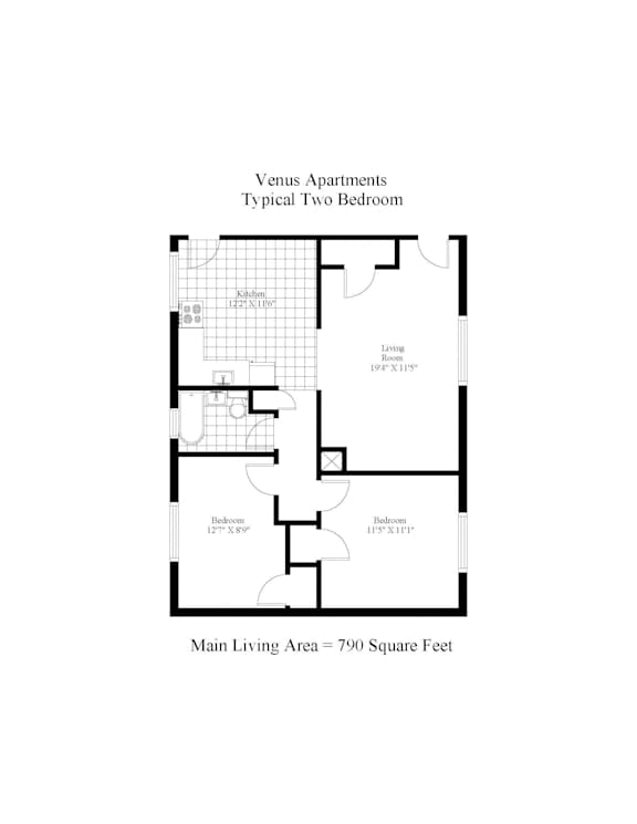 Venus Apartments Two Bedroom Image