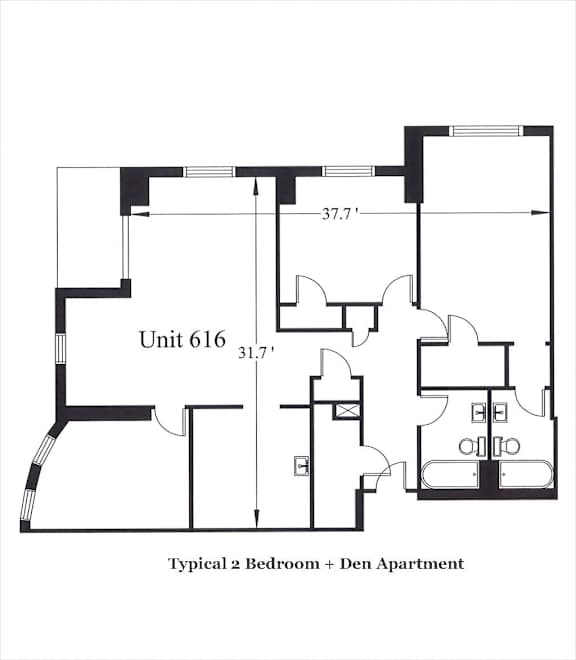 21 Parkland 2 Bedroom + Den
