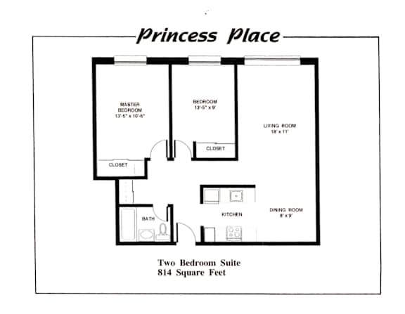 Princess Place Two Bedroom Image