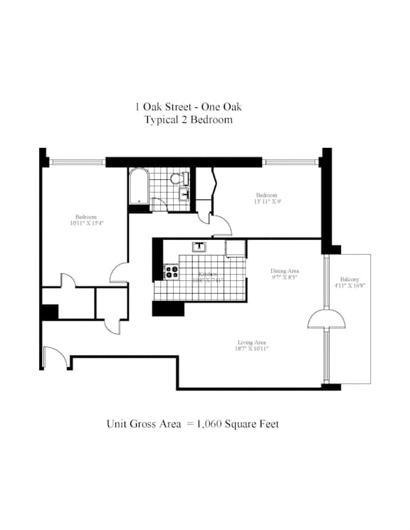 One Oak Two Bedroom