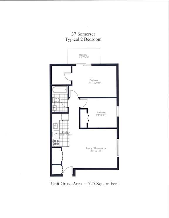 37 Somerset Two Bedroom Image