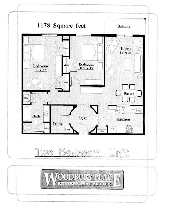 Woodbury Place Two Bedroom + Balcony Image