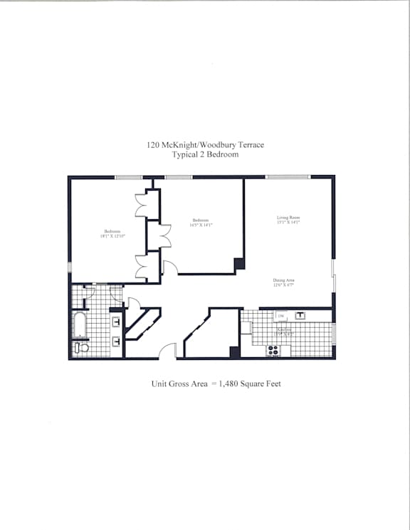 Woodbury Terrace Two Bedroom Image