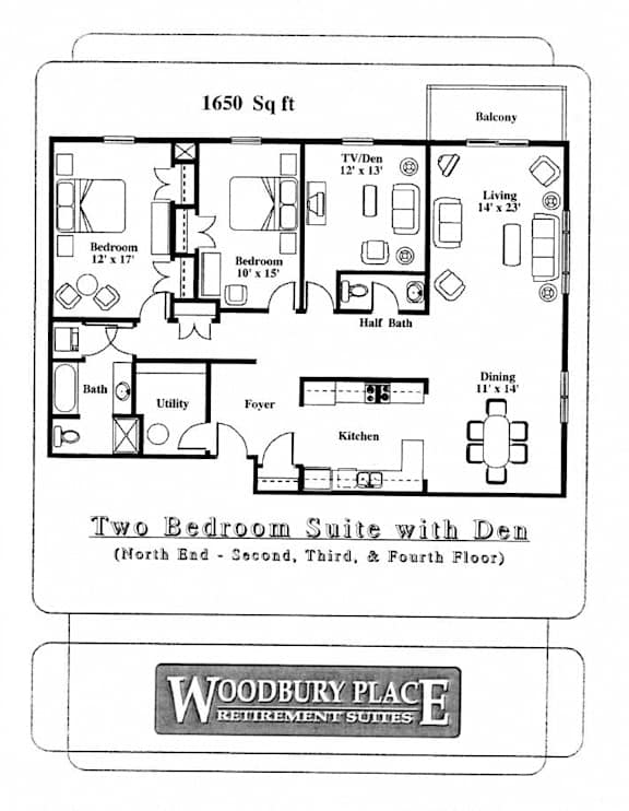 Woodbury Gardens Two Bedroom + Den B Image