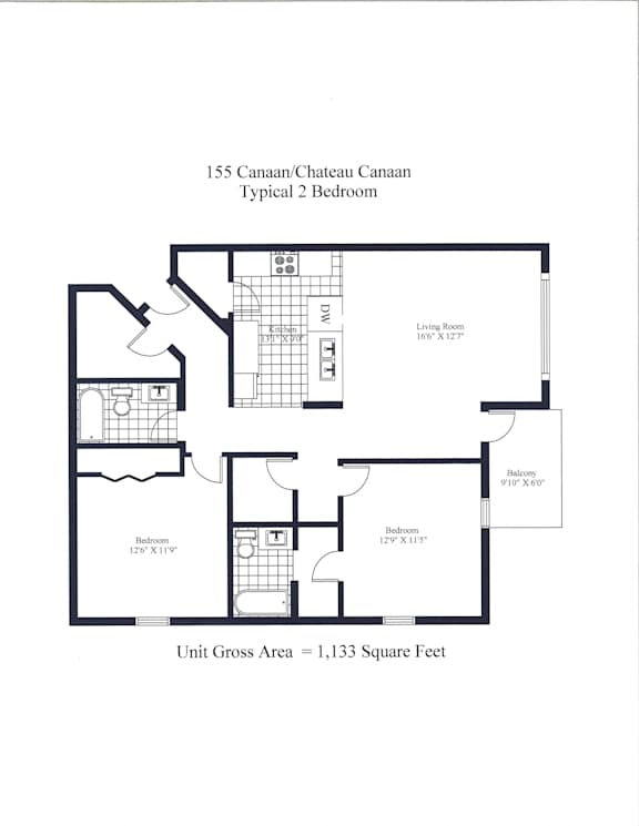 155 Canaan Drive Two Bedroom Image