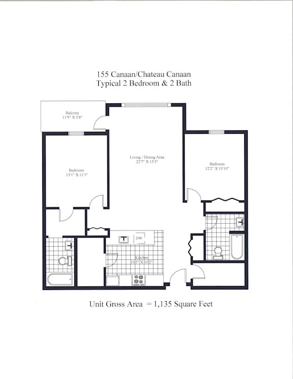 155 Canaan Drive Two Bedroom Two Bath B Image