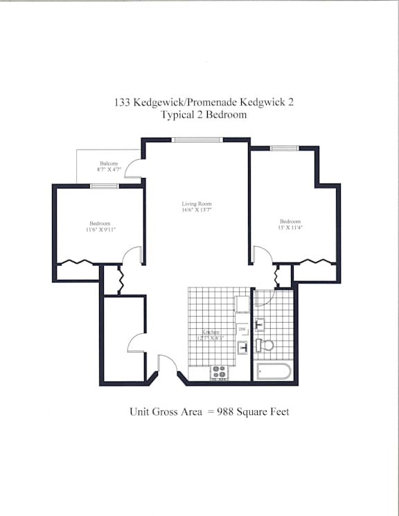 133 Kedgwick Two Bedroom A Image
