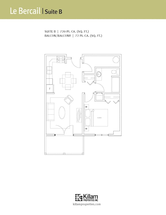 Le Bercail One Bedroom B Image