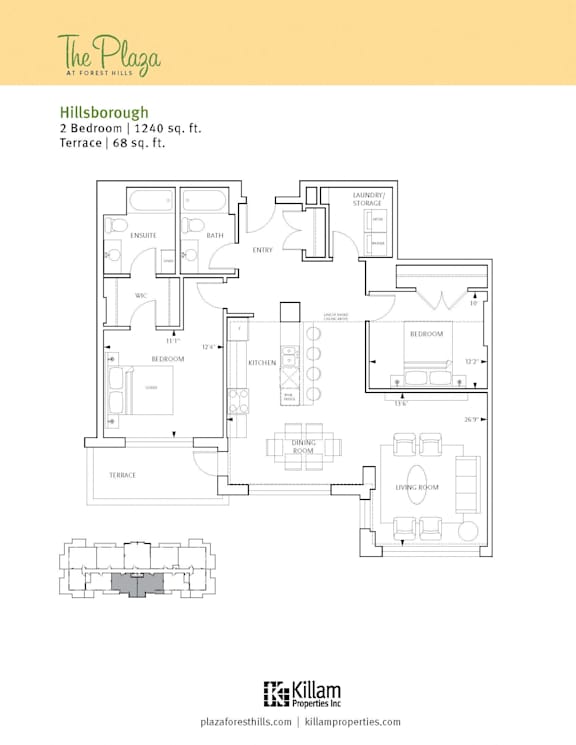 The Plaza - Hillsborough Two Bedroom Image