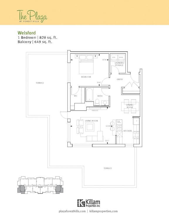 The Plaza - Welsford One Bedroom + Balcony Image