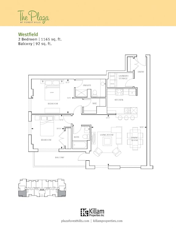 The Plaza - Westfield Two Bedroom Image