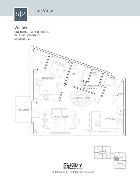 S2 Apartments 1 Bedroom Barrier Free