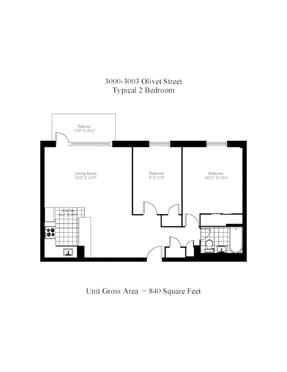 Brentwood 2 Bedroom