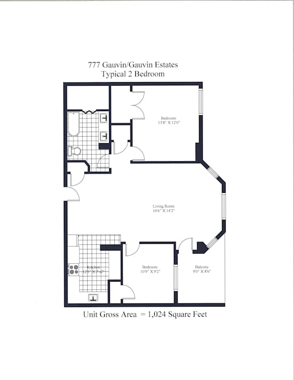777 Gauvin Two Bedroom B Image