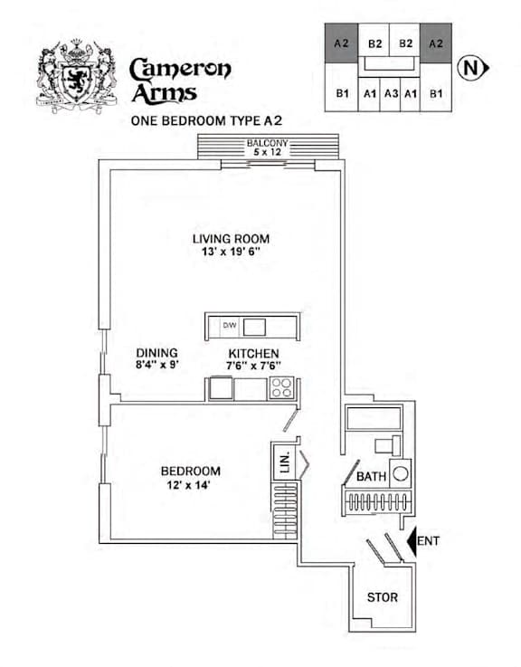 Cameron Arms Two Bedroom Large A Image